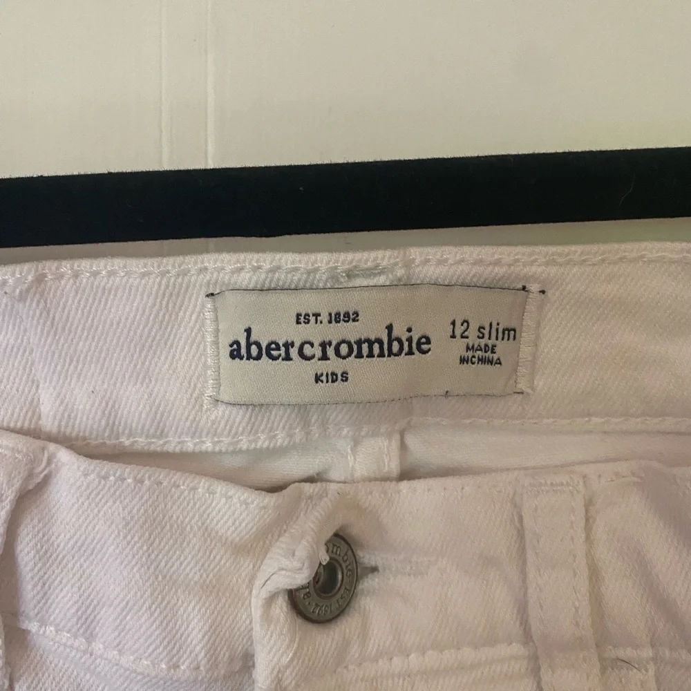 Abercrombie Kids White Skinny Jeans size 12 kids - Picture 4 of 5